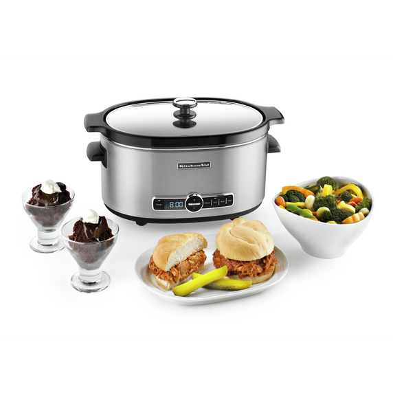 Kitchenaid® 6-Quart Slow Cooker with Solid Glass Lid KSC6223SS