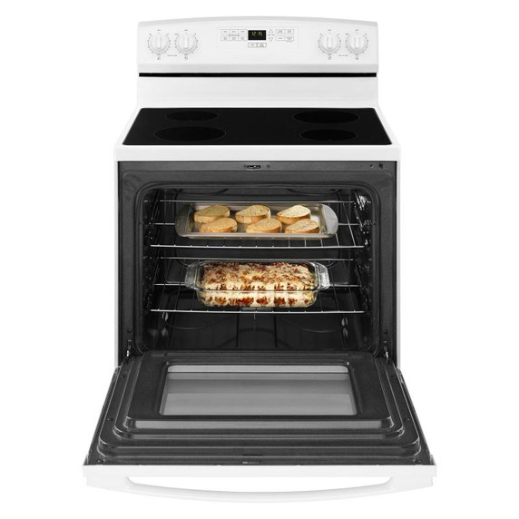 30-inch Amana® Electric Range with Extra-Large Oven Window YAER6303MFW