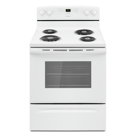 Amana® 30-inch Electric Range with Bake Assist Temps YACR4303MFW