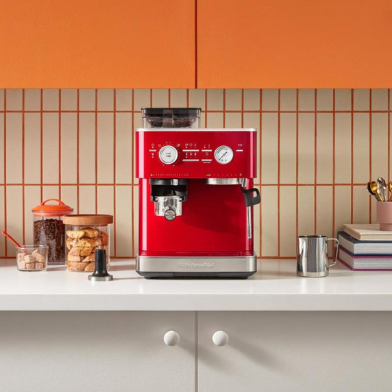 Kitchenaid® Semi Automatic Espresso Machine with Burr Grinder KES6551CA