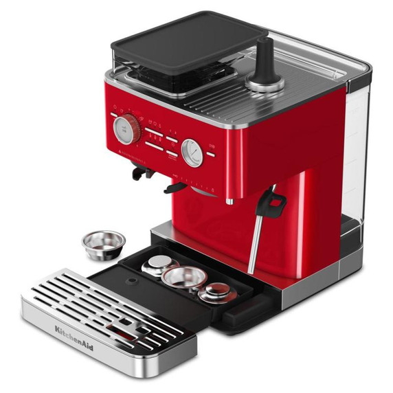 Kitchenaid® Semi Automatic Espresso Machine with Burr Grinder KES6551CA