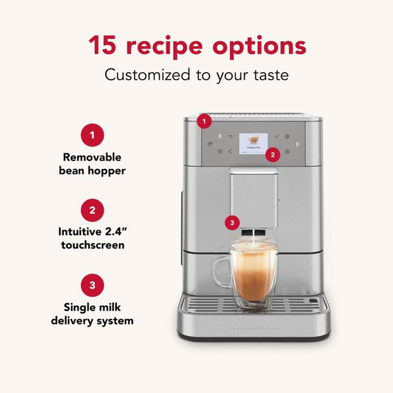 Kitchenaid® Fully Automatic Espresso Machine KF6 KES8556SX