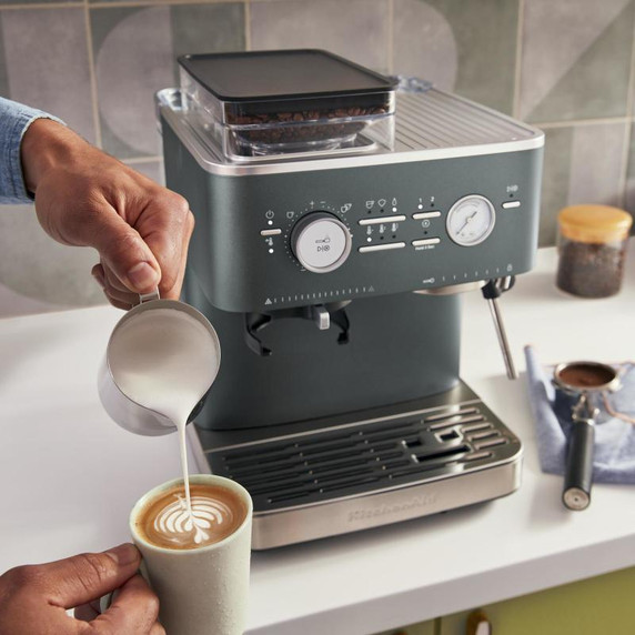 Kitchenaid® Semi Automatic Espresso Machine with Burr Grinder KES6551JP