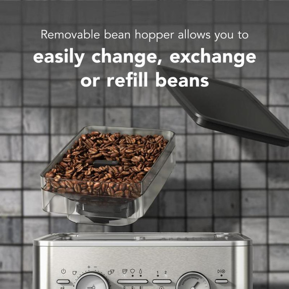 Kitchenaid® Semi Automatic Espresso Machine with Burr Grinder KES6551SX