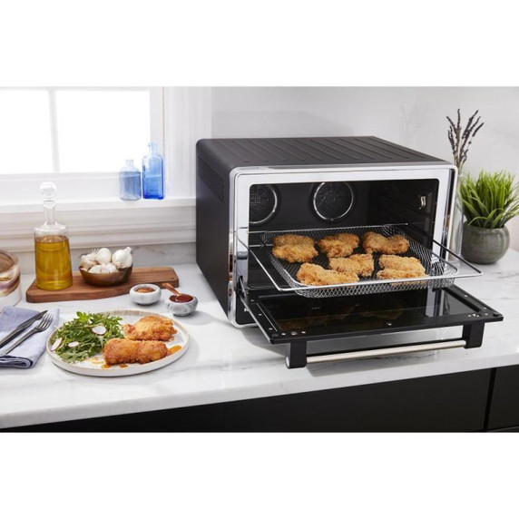 Kitchenaid® Dual Convection Countertop Oven with Air Fry and Temperature Probe KCO224BM