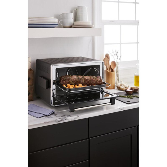 Kitchenaid® Dual Convection Countertop Oven with Air Fry and Temperature Probe KCO224BM