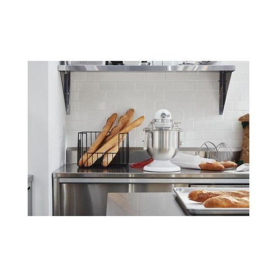 Kitchenaid® NSF Certified® Commercial Series 8-Qt Bowl Lift Stand Mixer with Stainless Steel Bowl Guard KSMC895WH