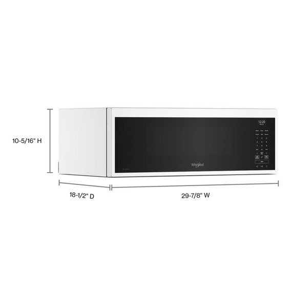 Whirlpool® 1.1 cu. ft. Smart Low Profile Microwave Hood Combination with 450 CRM 4-Speed Venting YWMML5530RW Whirlpool® 1.1 cu. ft. Smart Low Profile Microwave Hood Combination with 450 CRM 4-Speed Venting YWMML5530RW