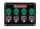 QUICKCAR RACING PRODUCTS Accessory Panel 4 Switch w/Pilot Weatherproof QRP50-718