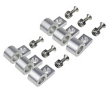 REDHORSE PERFORMANCE 1/4in Polished Aluminum Line Clamps 6/pkg RHP320-14-5