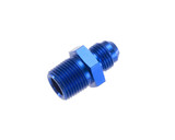 REDHORSE PERFORMANCE 4AN STR Male Adapter 3/8in NPT Male Blue RHP816-04-06-1