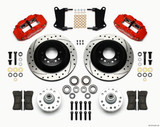 WILWOOD Front Disc Brake Kit Red 67-72 Camaro Nova 12.88 WIL140-12271-DR