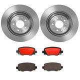 Brembo ceramic brake pad and UV coated solid brake disc kit BREMBO KT00672