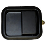 Right Exterior Door Handle for 81-06 Jeep CJs, YJ, TJ w/ Full Steel Doors, Black CROWN AUTO 55076222