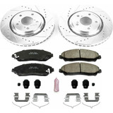 Z23 Daily Driver Carbon-Fiber Ceramic Brake Pad and Drilled/Slotted Rotor Kit POWERSTOP K7352