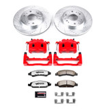 Z36 Truck and SUV Ceramic Brake Pad; Drilled/Slotted Rotor; and Caliper Kit POWERSTOP KC2069-36