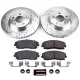 Z23 Daily Driver Carbon-Fiber Ceramic Brake Pad and Drilled/Slotted Rotor Kit POWERSTOP K1714
