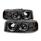 Projector Headlights - LED Halo - Black SPYDER 5009357