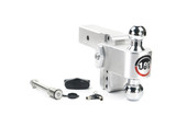 180 Hitch - Drop Hitch w/Chrome Combo Ball - 4" Drop for 2.5" Shank w/Hitch Pin WEIGH SAFE CTB4-2.5-KA