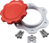 ALLSTAR PERFORMANCE Fuel Cell Cap and Bung JAZ 6-Bolt Red ALL40134
