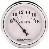 AUTOMETER Old Tyme White 2 1/16in Voltmeter 8-18 ATM1692