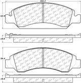 CENTRIC BRAKE PARTS Brk Pads W/Hrdwr  CBP306.13630