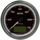 EQUUS 3-3/8 Dia Speedometer 0-120 MPH Chrome Elec EQUE7074