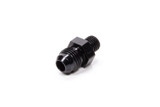 FRAGOLA Straight Adapter Fitting #6 x 1/4 MPT Black FRG481606-BL