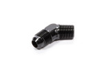FRAGOLA 45 Deg Adapter Fitting #8 x 1/4 MPT Black FRG482307-BL