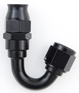 FRAGOLA Hose Fitting #8 150 Deg PTFE Black FRG681508-BL