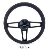 GRANT T Series Blk Wheel Jeep Logo/Install Kit GRT1919