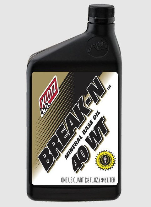 KLOTZ SYNTHETIC LUBRICANTS Break-N Mineral Base Oil 40WT 1 Quart KLOKE-903