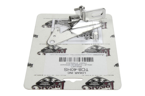 LOKAR Throttle Cable Bracket Holley Sniper Stainless LOKTCB-40HS