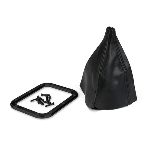 LOKAR Blk Billet Rectangular Floor Mount Shifter Boot LOKX70-BFMB