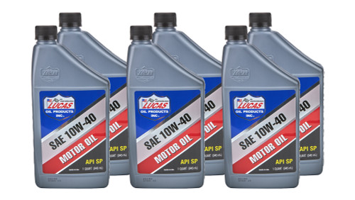 LUCAS OIL SAE 10W40 Motor Oil 6x1 Quart LUC10275-6