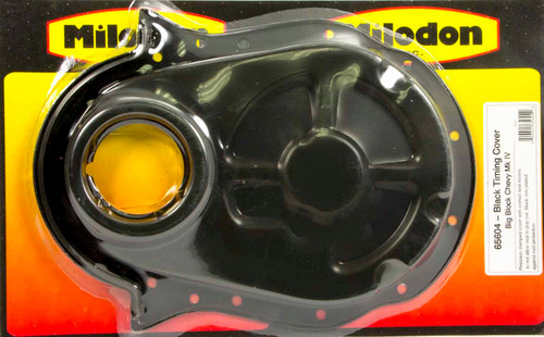 MILODON BBC Timing Cover - Black  MIL65604
