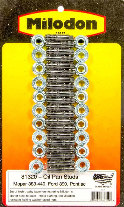 MILODON Oil Pan Stud Kit  MIL81320