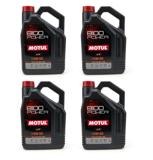 MOTUL USA 8100 Sport Power 5W-50 Case 4 x 5 Liter MTL111812-4