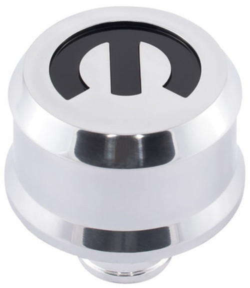 PROFORM MOPAR Emblem Slant Edge Breather Cap Mopar Pol. PFM440-441
