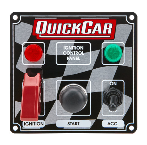 QUICKCAR RACING PRODUCTS Ign. Panel 2 Switch w/Lights QRP50-023