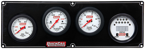 QUICKCAR RACING PRODUCTS Extreme 3-1 w/Tach OP/WT/FP QRP61-7042