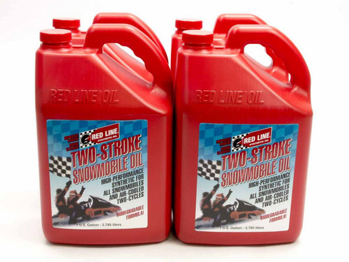 REDLINE OIL 2-Stroke Snowmobile Oil Case/4-Gal RED41025