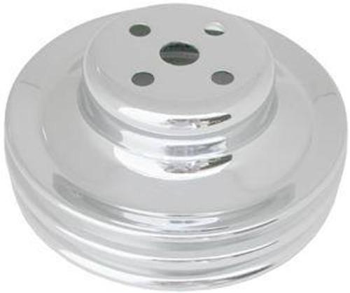 RACING POWER CO-PACKAGED Chrome Ford 289 Water Pump 2V Pulley RPCR8975