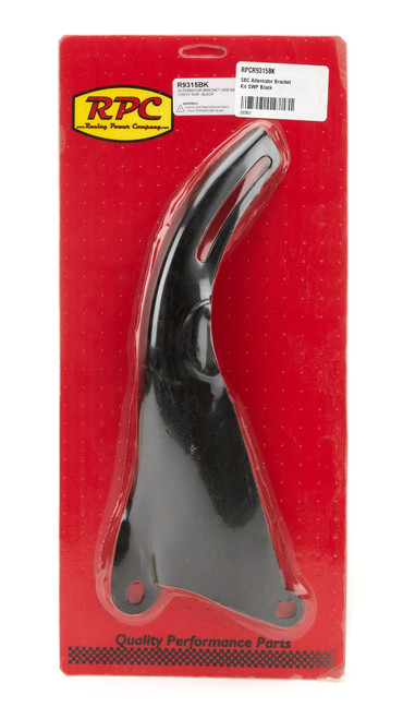 RACING POWER CO-PACKAGED SBC Alternator Bracket Kit SWP Black RPCR9315BK