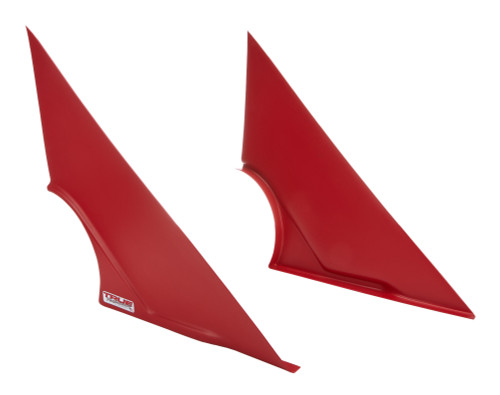 TRUE PERFORMANCE & FABRICATION Fenders Mini-Wedge Pair Red TPFDTR1202