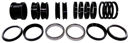 TRIPLE X RACE COMPONENTS Axle Spacer Kit 19pcs Black For Both Sides TXRSC-SU-9947