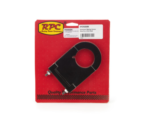 RACING POWER CO-PACKAGED Aluminum Steering Column Drop 2in x 4.5in Black RPCR5686BK