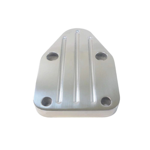 RACING POWER CO-PACKAGED Polished Alum SB Chevy Block Off Plate RPCR6257