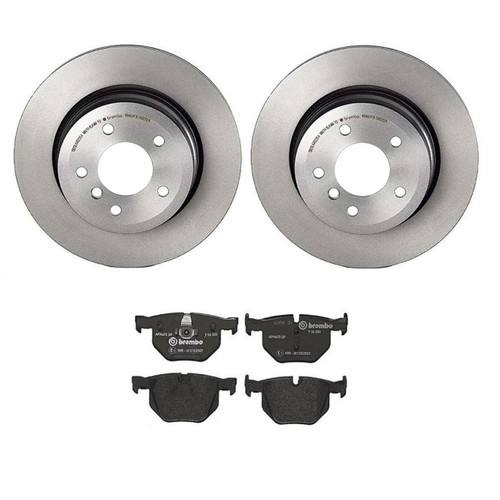Brembo low-met brake pad and UV coated vented brake disc kit BREMBO KT04406