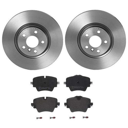 Brembo low-met brake pad and UV coated vented brake disc kit BREMBO KT04355